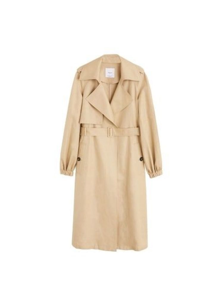 Linen trench