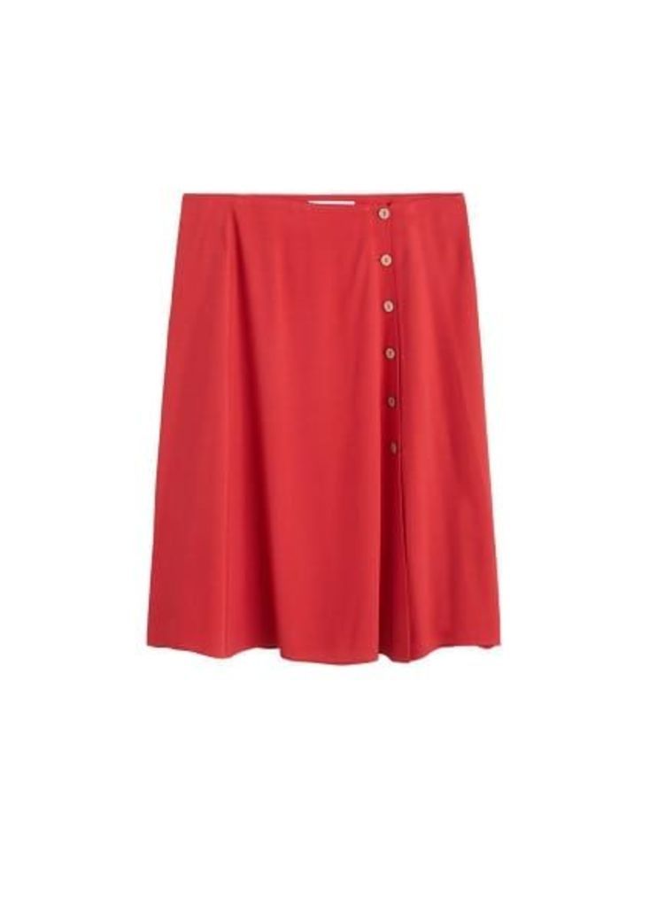 Side buttoned skirt