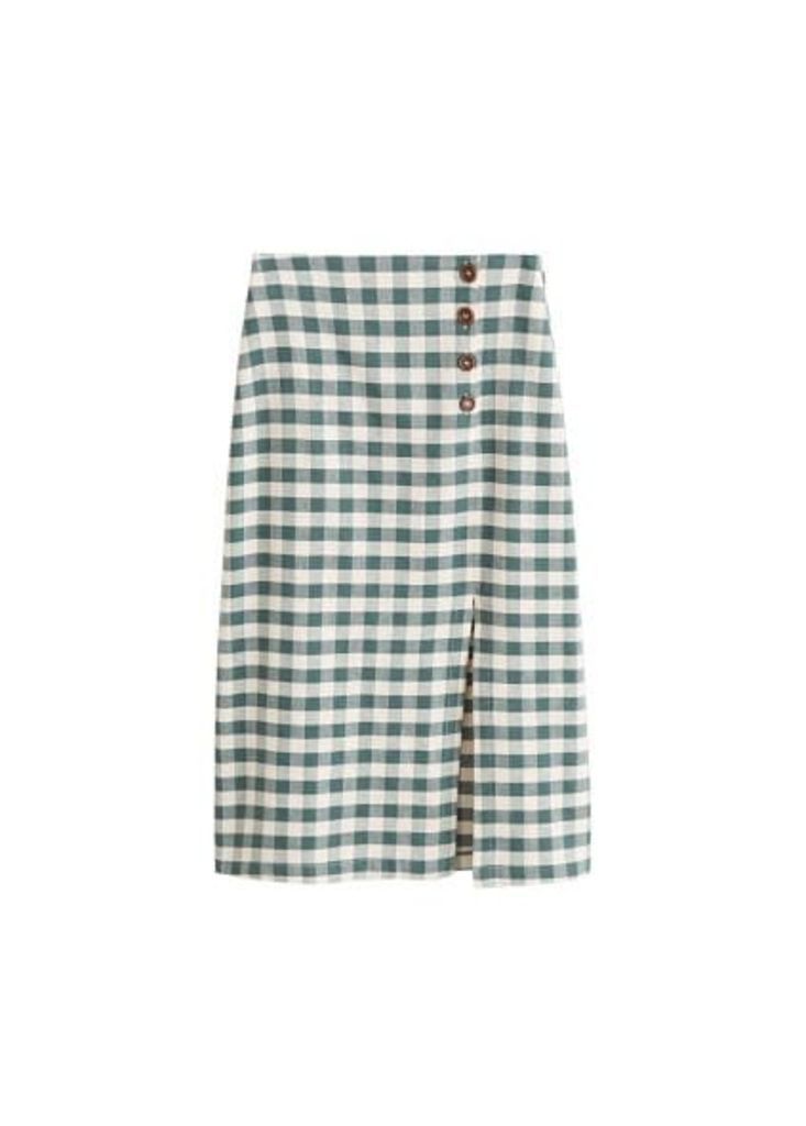 Gingham print skirt