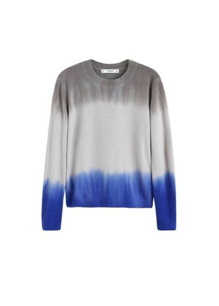 Tricolor knit sweater
