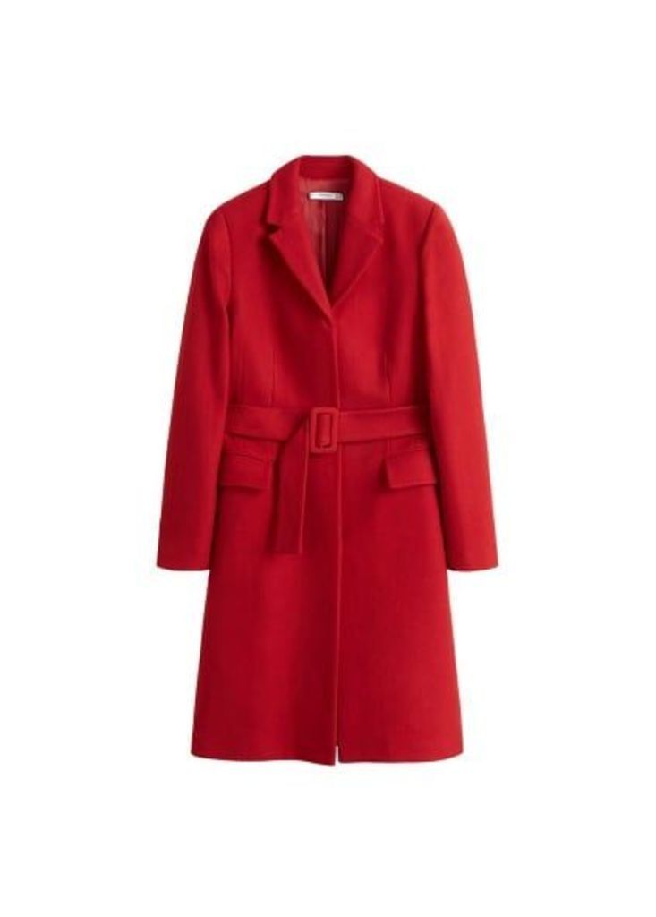 Structured wool coat