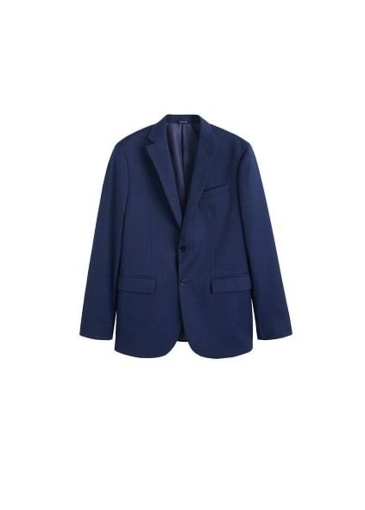 Slim fit patterned suit blazer