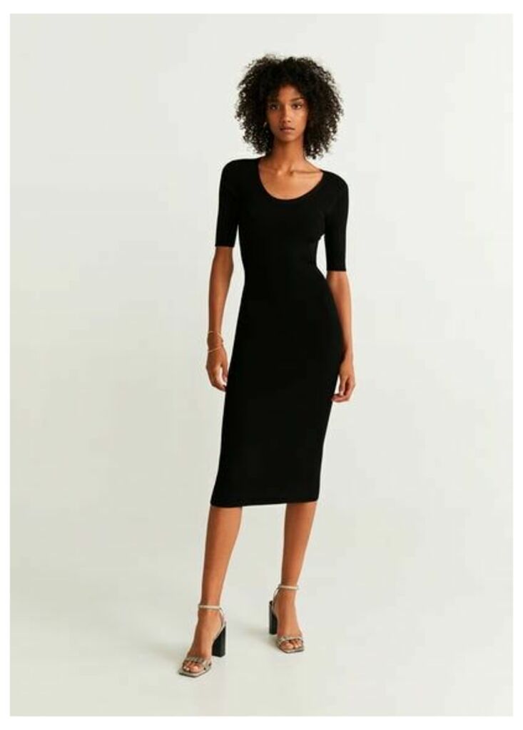 Tailored ribbed dress