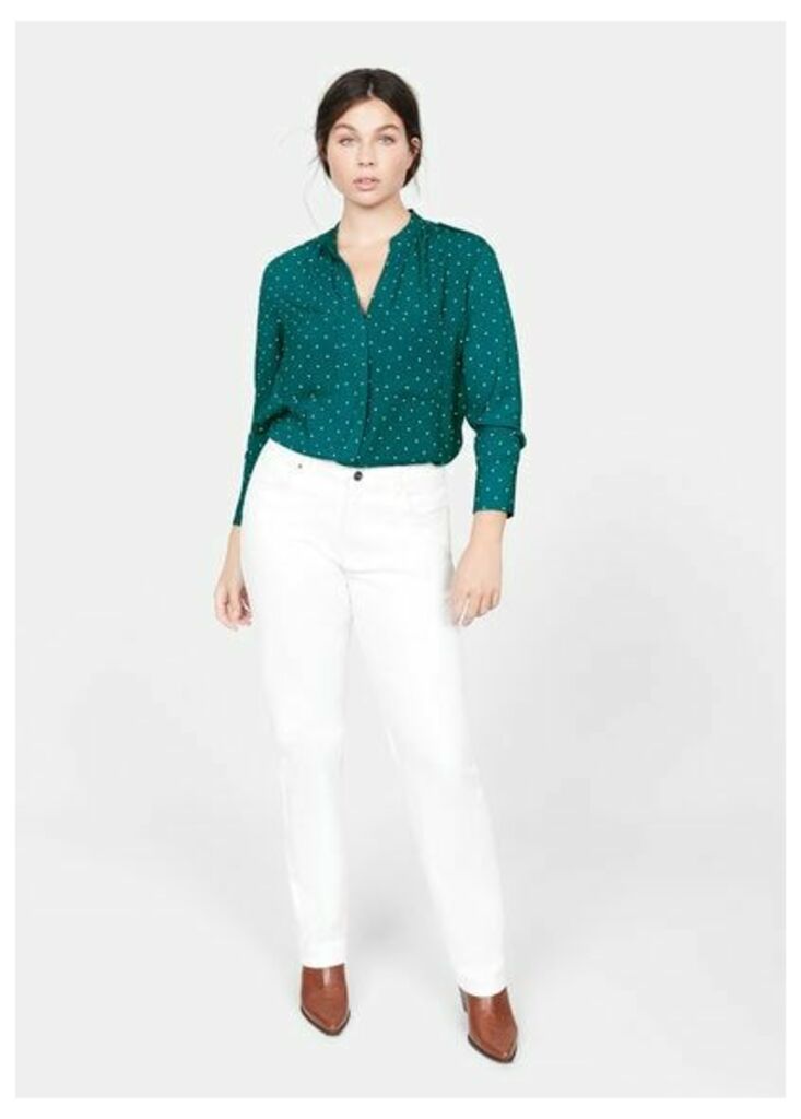 Polka-dot print blouse