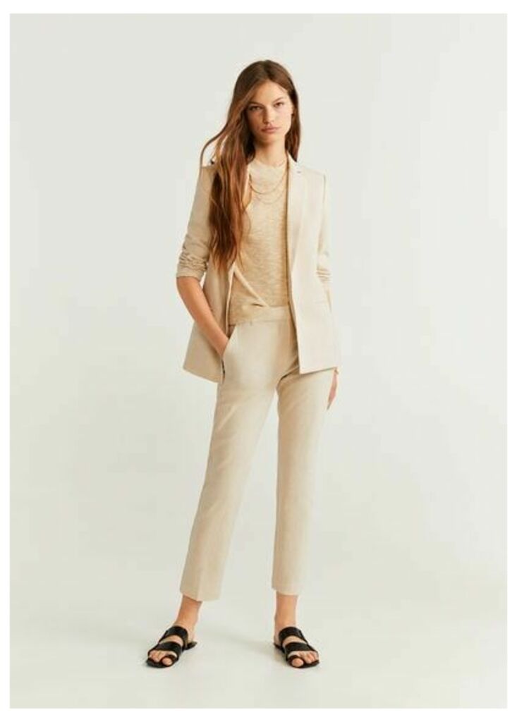 Linen blazer suit