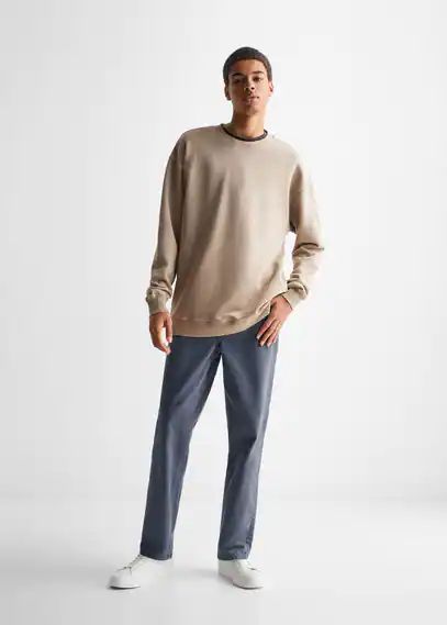 5 pocket garment-dyed trousers navy - Teenage boy - XXS - MANGO TEEN