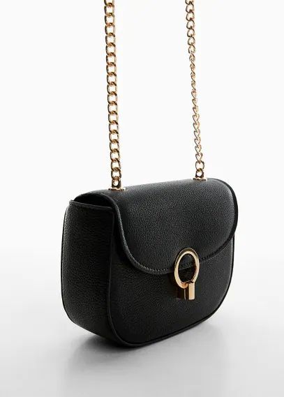 Flap chain bag black - Woman - One size - MANGO
