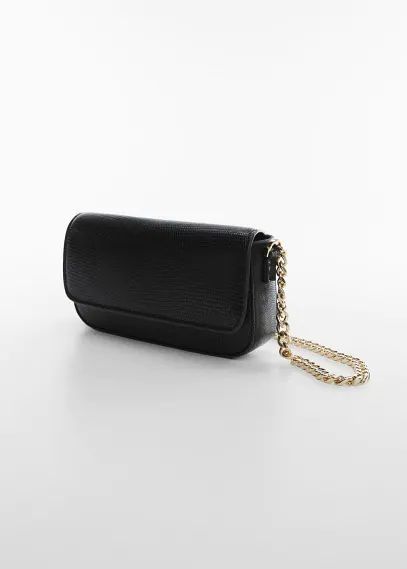 Flap chain bag black - Woman - One size - MANGO