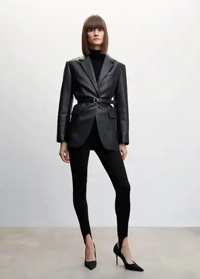 Basic fuseau leggings black - Woman - XXS - MANGO