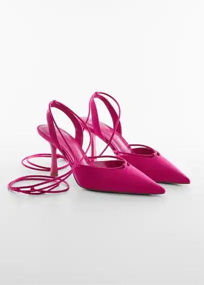 High-heeled shoes with straps pink - Woman - 2 - MANGO