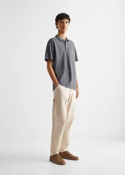 Pocket cargo pants beige - Teenage boy - XXS - MANGO TEEN