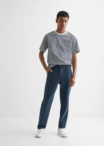 Pocket cargo pants blue - Teenage boy - XXS - MANGO TEEN