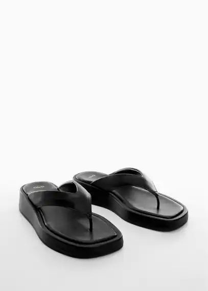Platform strap sandals black - Woman - 2 - MANGO