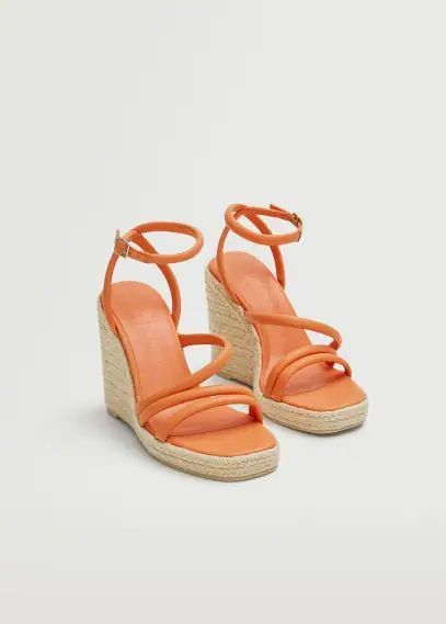 Wedge strips sandals clementine - Woman - 2 - MANGO