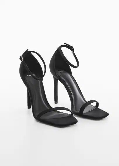 Ankle-cuff sandals black - Woman - 3 - MANGO