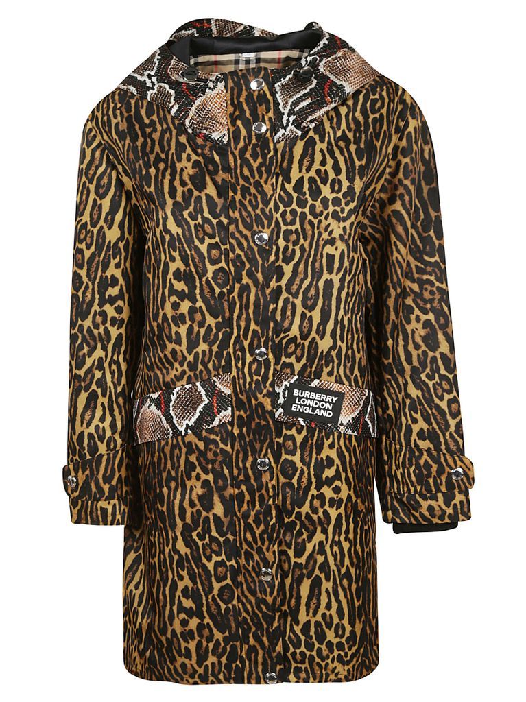 Leopard Skin-effect Coat