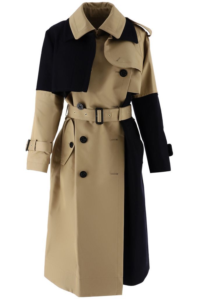 Two-tone Trench Coat