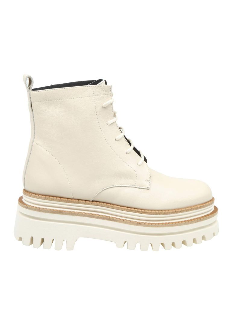 Paloma Barcelo fethi Ankle Boot In Nappa And Milk Color
