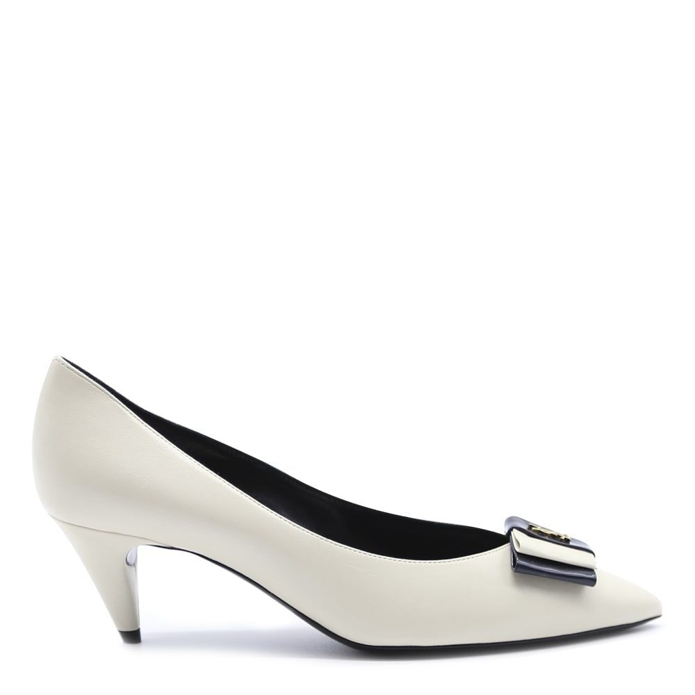 Anaïs Bow Pumps In Smooth Leather