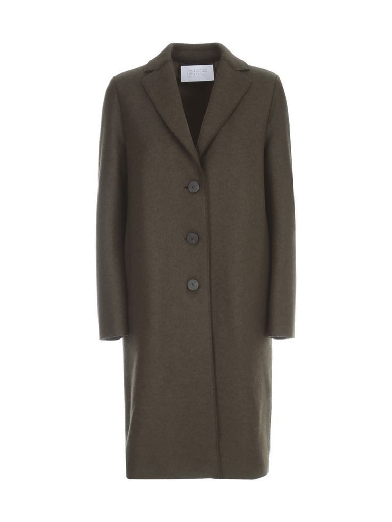 Women Overcoat Pressed Wool And Polaire