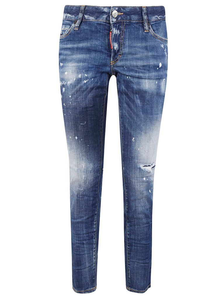 Distress Cropped Jeans