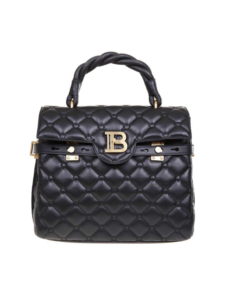 B-buzz 30 Bag In Black Quilted Leather
