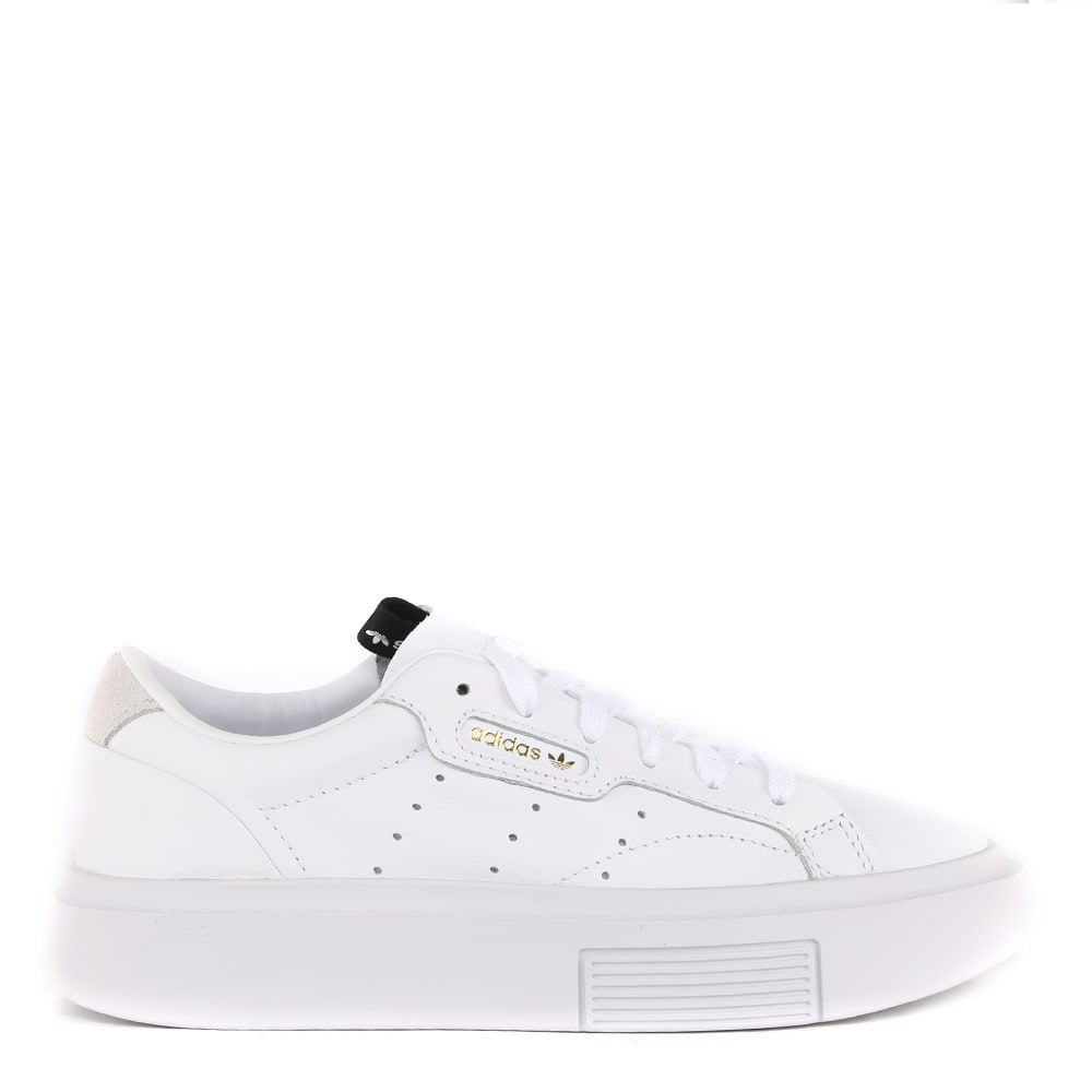 White Sleek Super Leather Sneaker