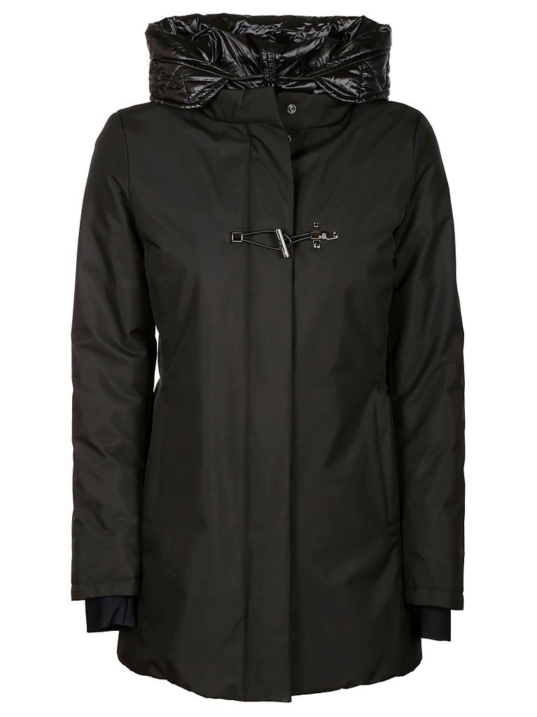 Toggle-lock Detail Hooded Parka