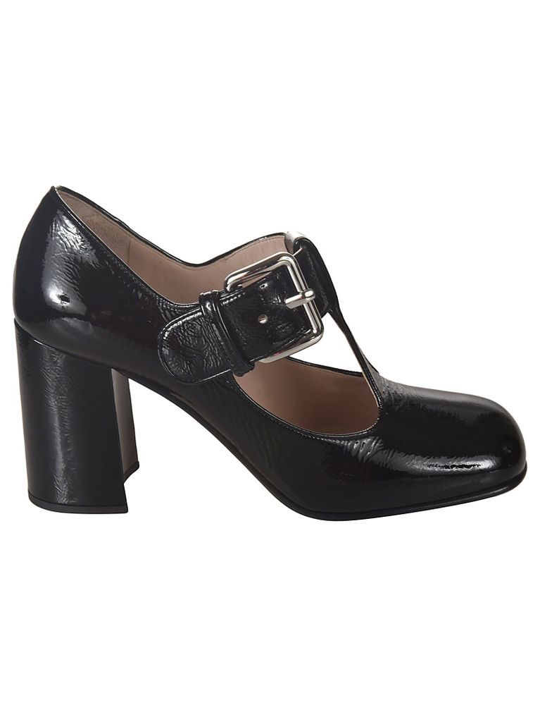 Classic Buckled Mary Jane Pumps