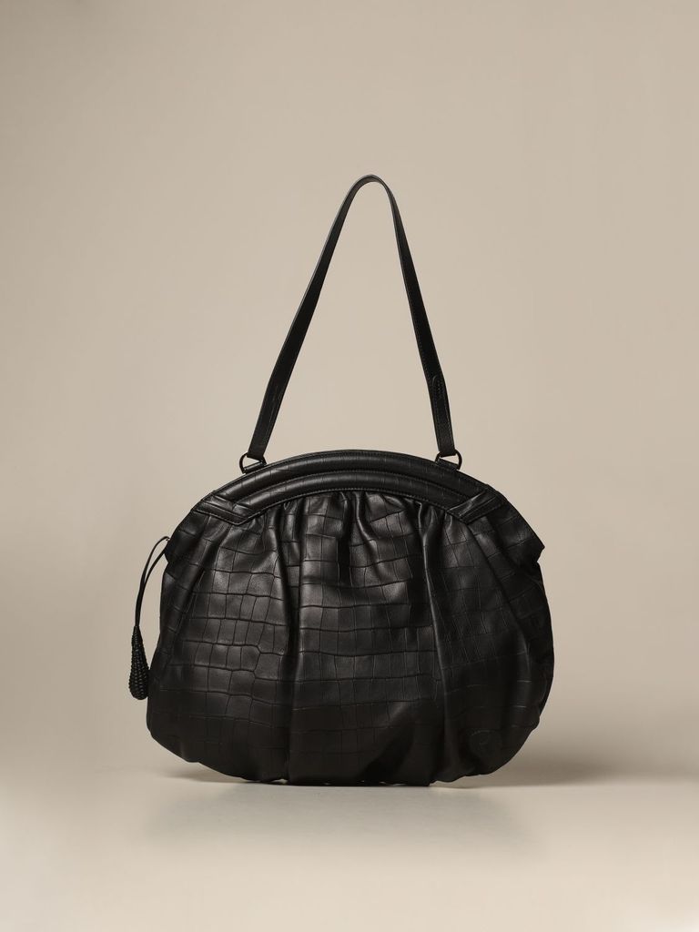 Shoulder Bag Rodo Oval Bag In Genuine Crocodile Print Leather