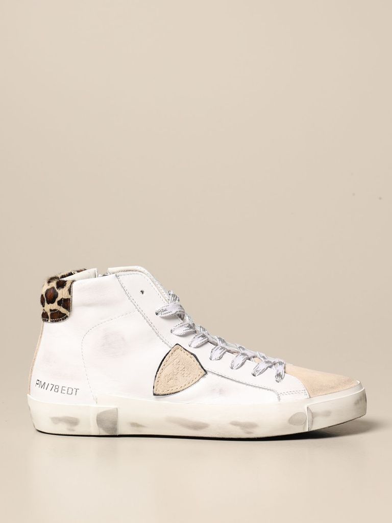 Sneakers Paris Philippe Model Sneakers In Leather And Suede