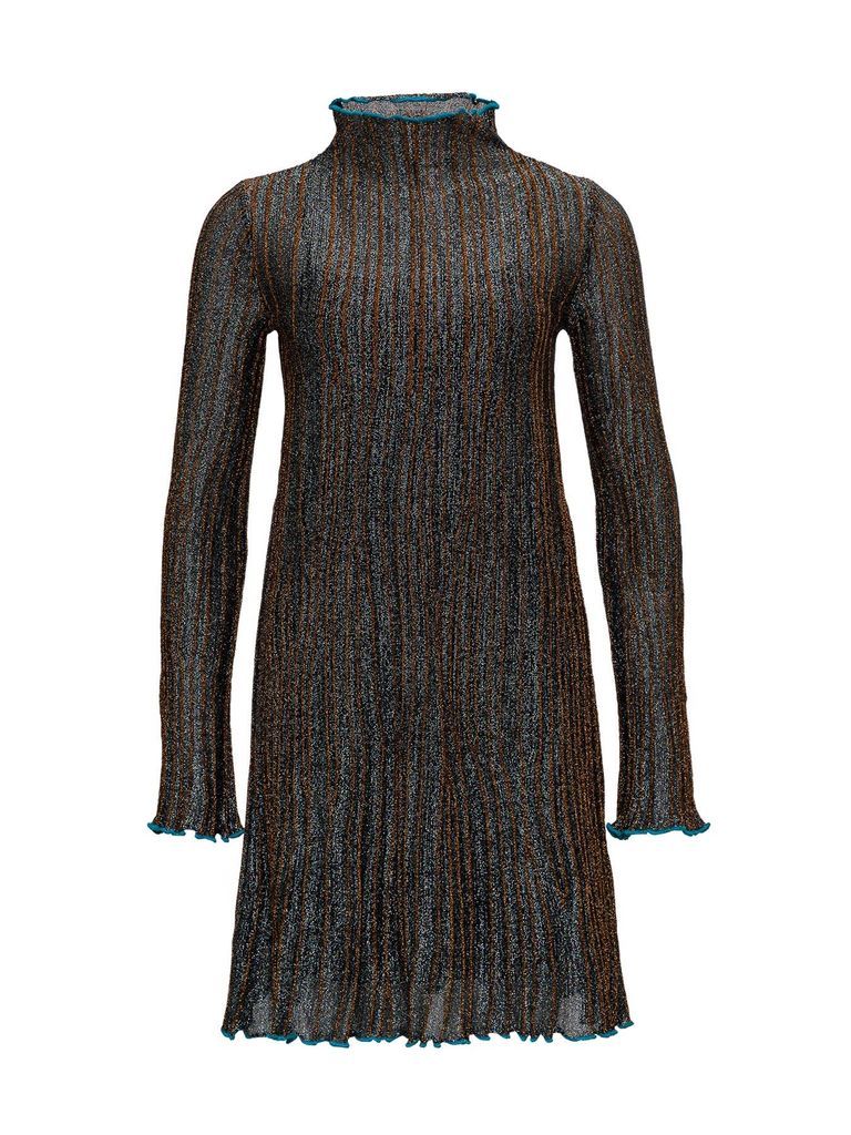 Corteccia Flared Dress In Lurex Knit