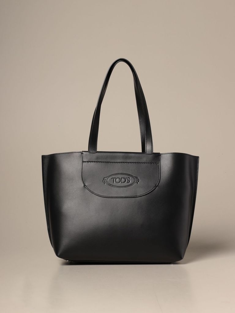 Tote Bags Tods Shopping Bag In Leather With Logo