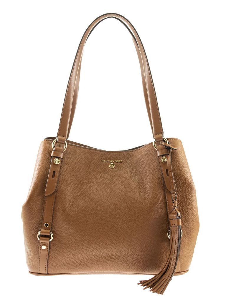 Carrie Large Pebbled Leather Shoulder Bag