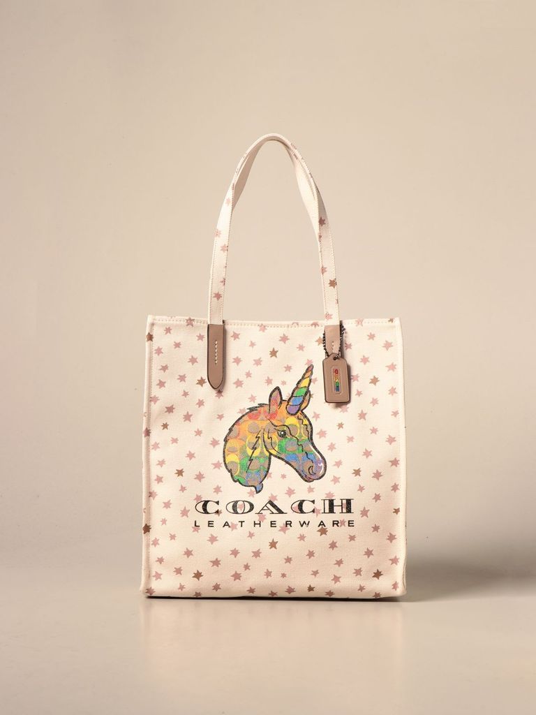 Tote Bags Coach Shopper Bag In Canvas With Pony