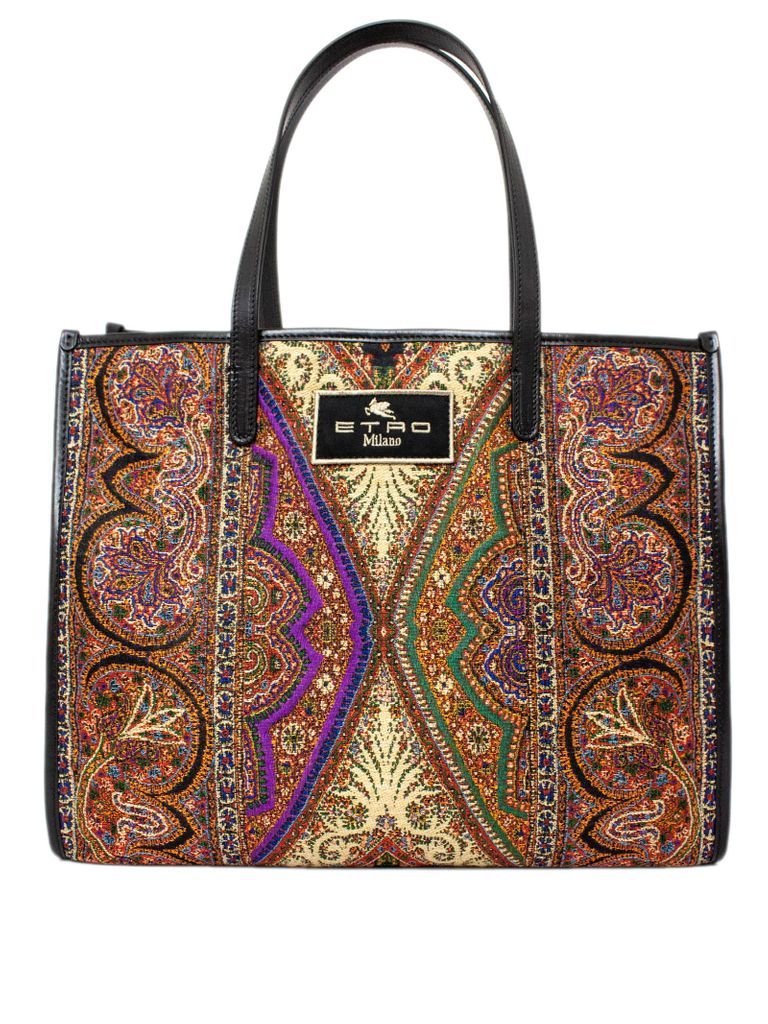 Shopping Bag In Jacquard Fabric
