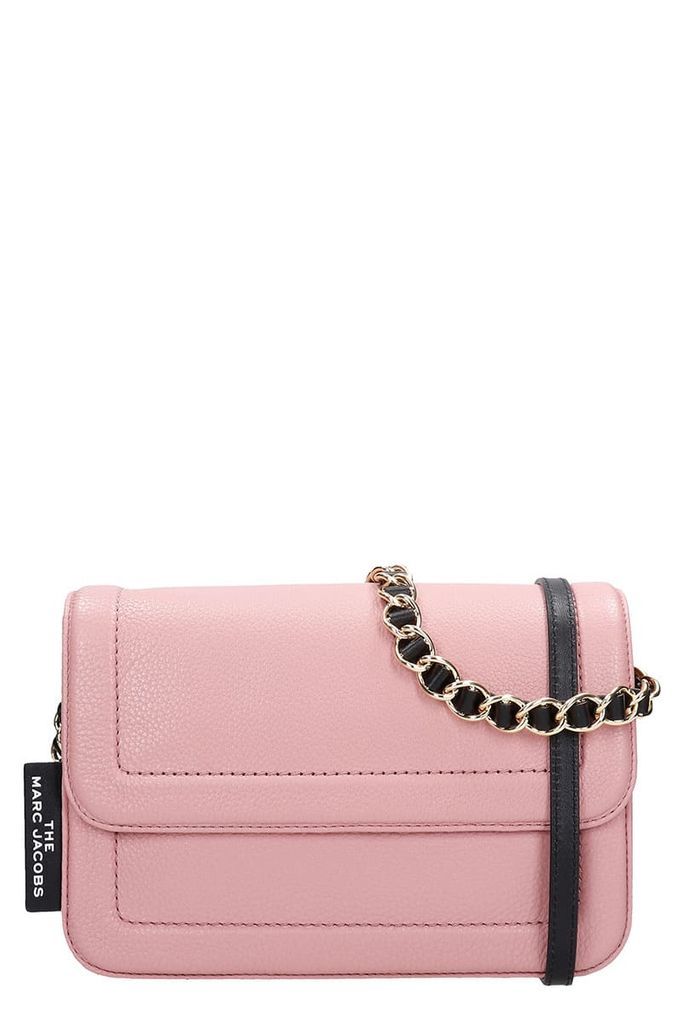 Shoulder Bag In Rose-pink Leather