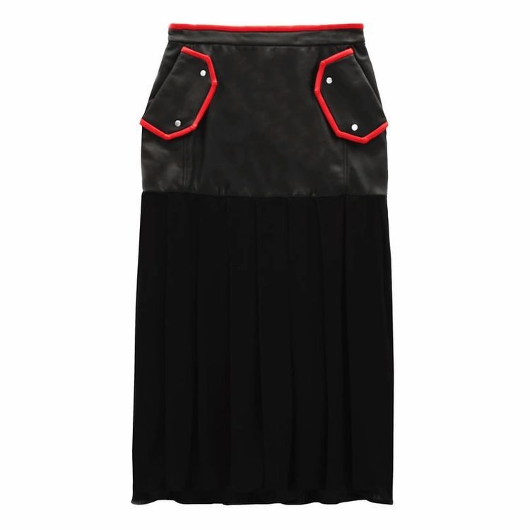 Volcano Skirt Black-red