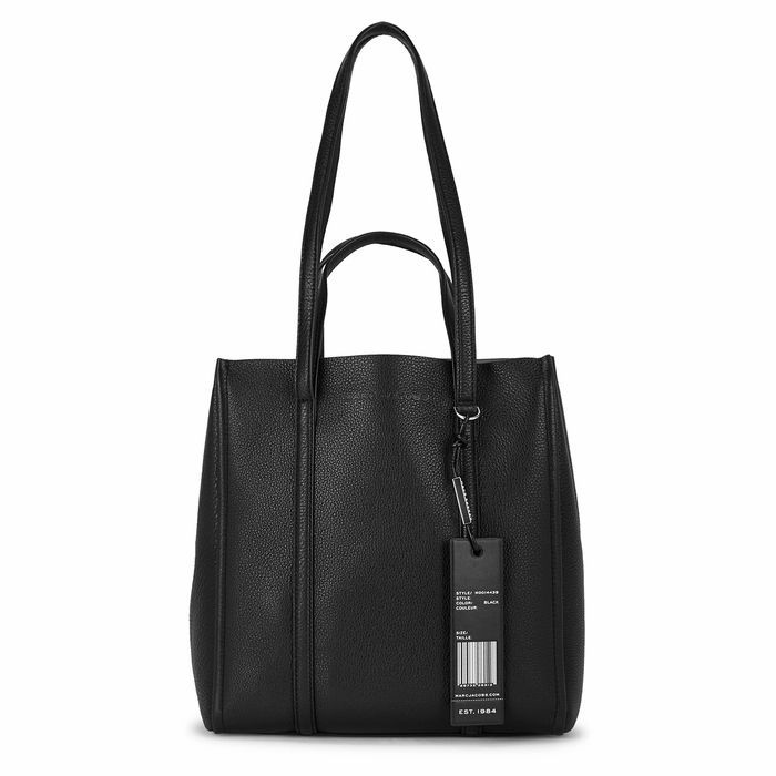 Marc Jacobs (The) The Tag Small Black Grained Leather Tote