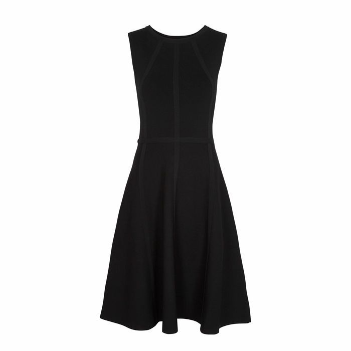 Black Stretch-knit Dress