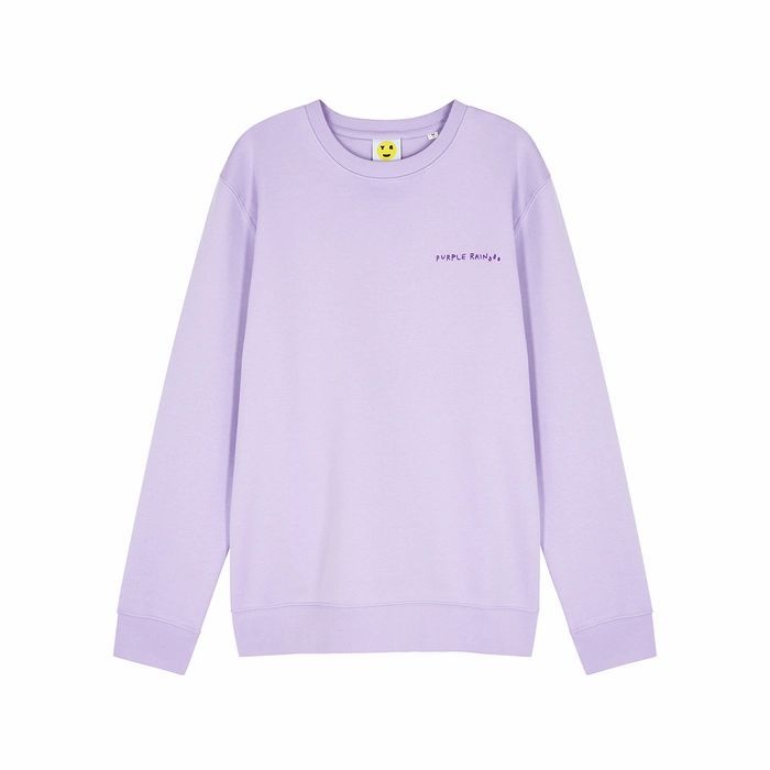 Purple Rain Cotton-blend Sweatshirt