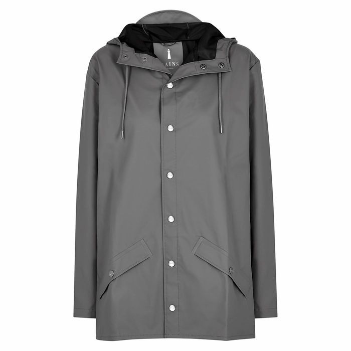 Charcoal Rubberised Raincoat