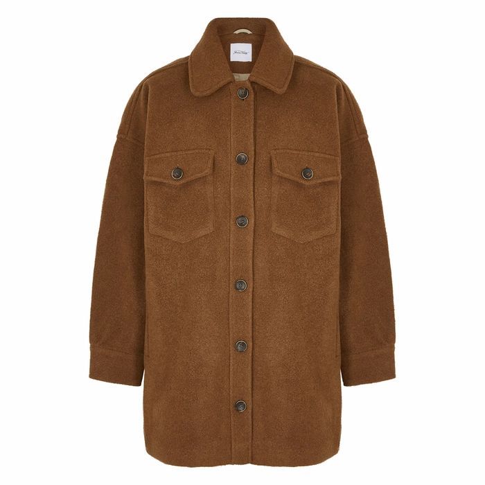 Pacybay Brown Wool-blend Jacket