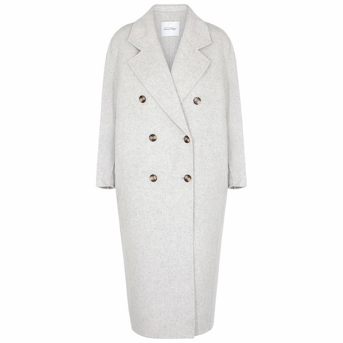 Dadoulove Light Grey Wool-blend Coat
