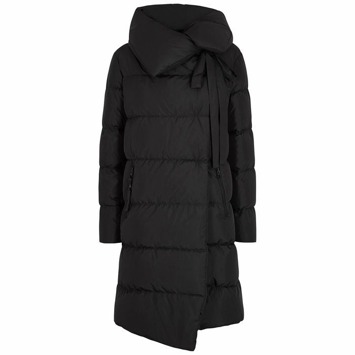 Big Puffa Black Quilted Shell Coat