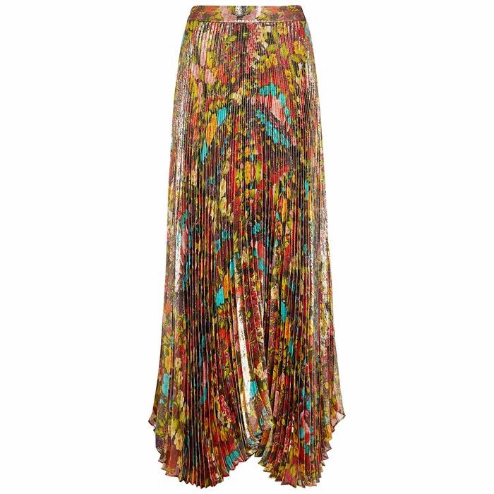 Katz Floral-print Silk-blend Maxi Skirt