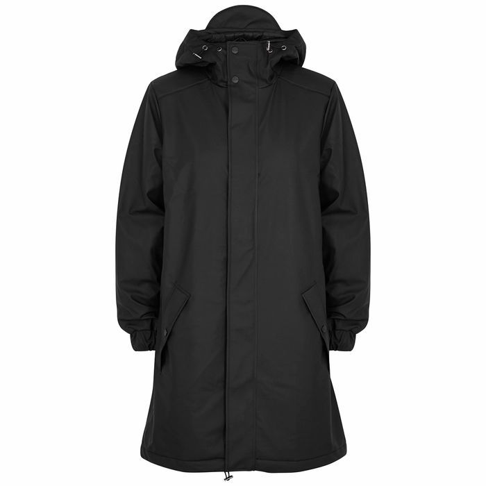 Black Matte Rubberised Raincoat