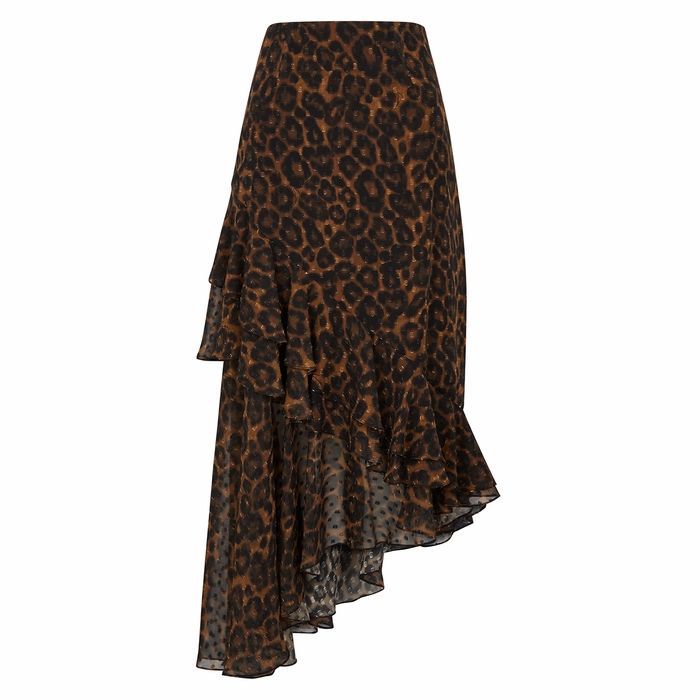 Antoinette Leopard-print Midi Skirt