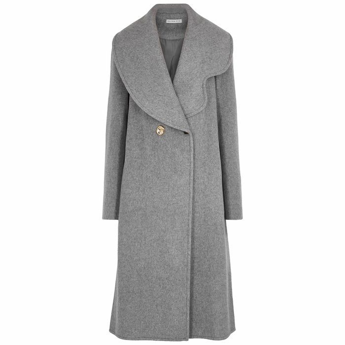 Marlene Grey Wool-blend Felt Coat