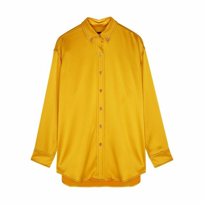 Kiki Yellow Satin Shirt